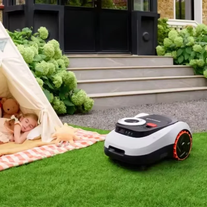 Boundary Free Cableless AI Smart Navigation Cordless Self Propelled Electric Lawn Mower for Outdoor Use High Efficiency