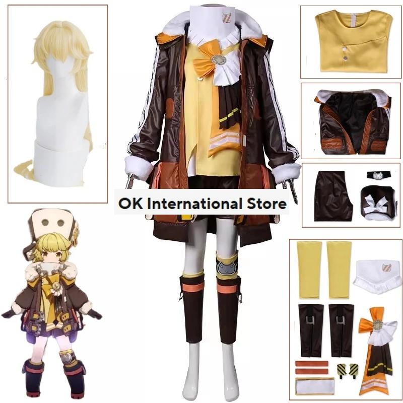 Hook Cosplay Costume Wig Honkai: Star Rail Woman Character Hook Lolita Game Uniform Halloween Christmas Party Outfits Hair