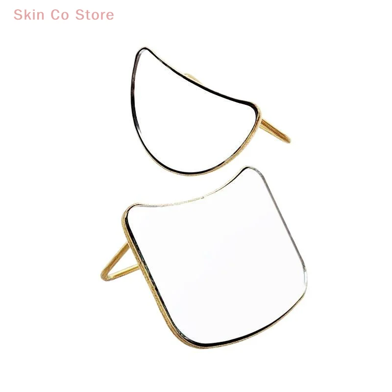 [CO]Moon Eyelash Extension Inspection Mirror Holder Stainless Steel Handleless Mirror Grafting False Lash Supplier Makeup Tools - view 6