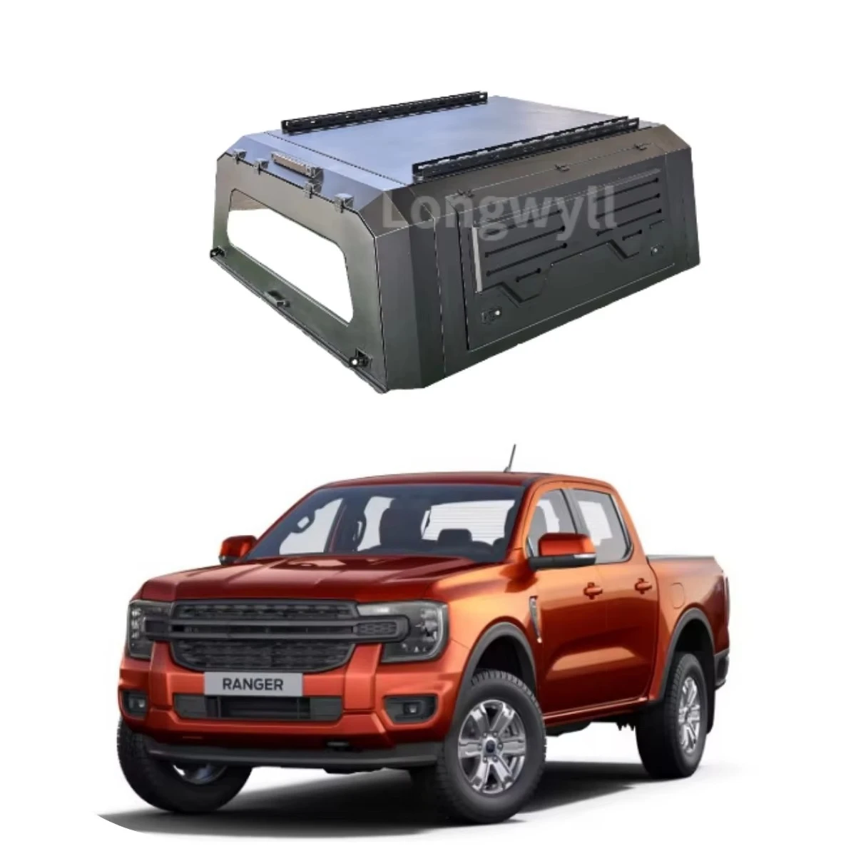 

Ranger XLS Aluminum Pickup Truck Canopy Waterproof Anti-Rust SmartCap Heavy-Duty Truck Bed Camper Locking Tailbox RAM