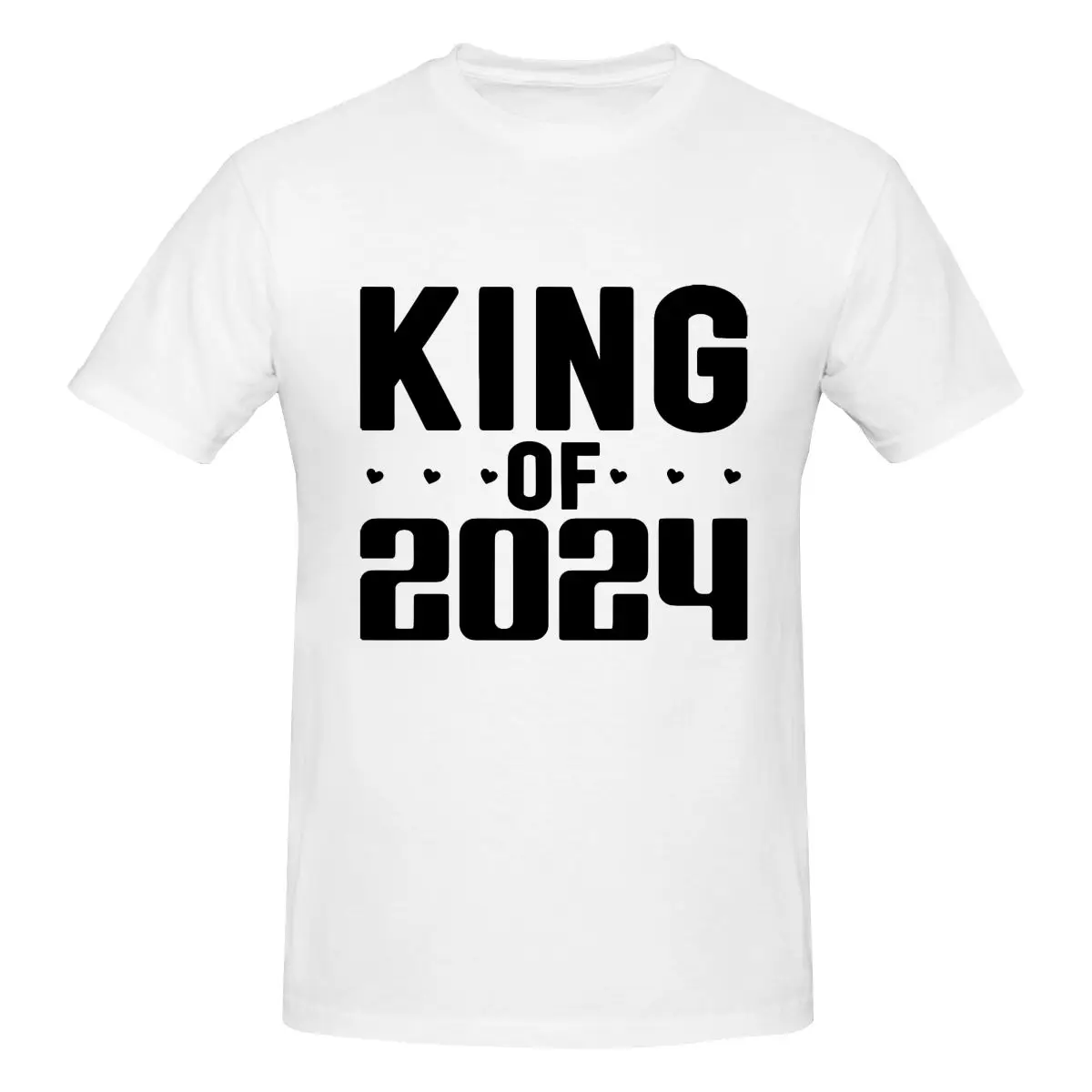 

Men's King of 2024 T-Shirt Regular Fit 100% Cotton Short Sleeve T Shirt Crew Neck Casual Tee Shirt