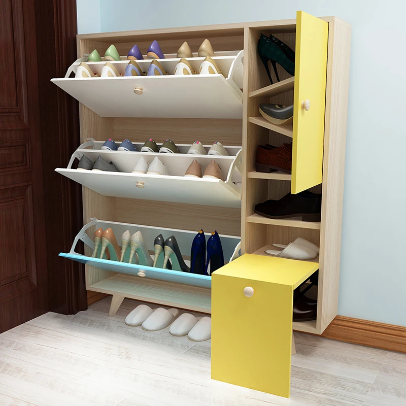 

High Quality Living Room Furniture Shoe Rack Double Layer Shoe Cabinet