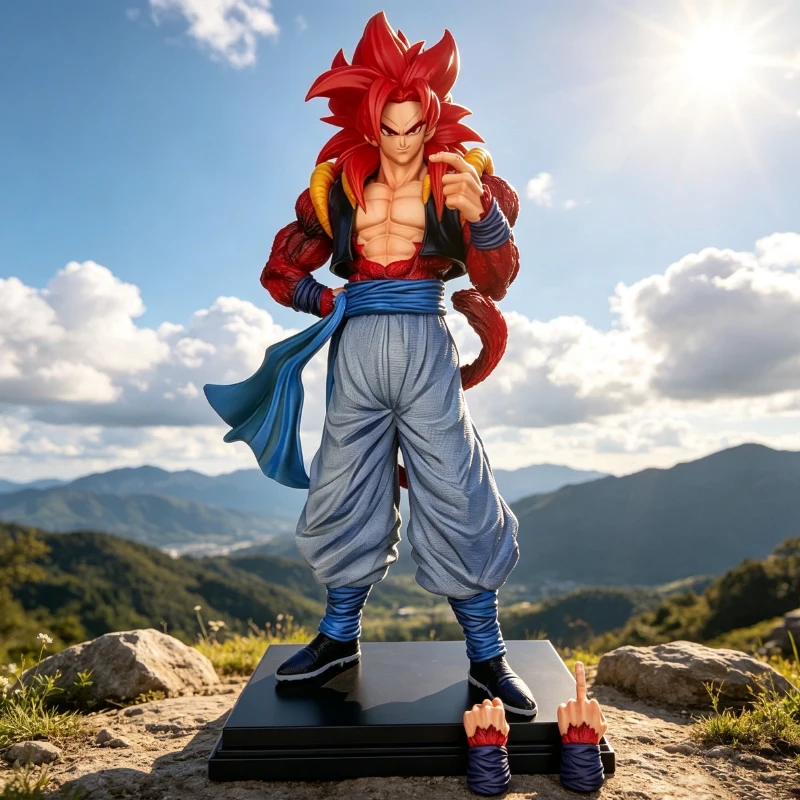 34 cm DBZ SSJ4 Gogeta Modell Anime Dragon Ball Z Action Figure Super Saiyajin 4 Figur Sammlung Puppe GK Statue ornamente Spielzeug