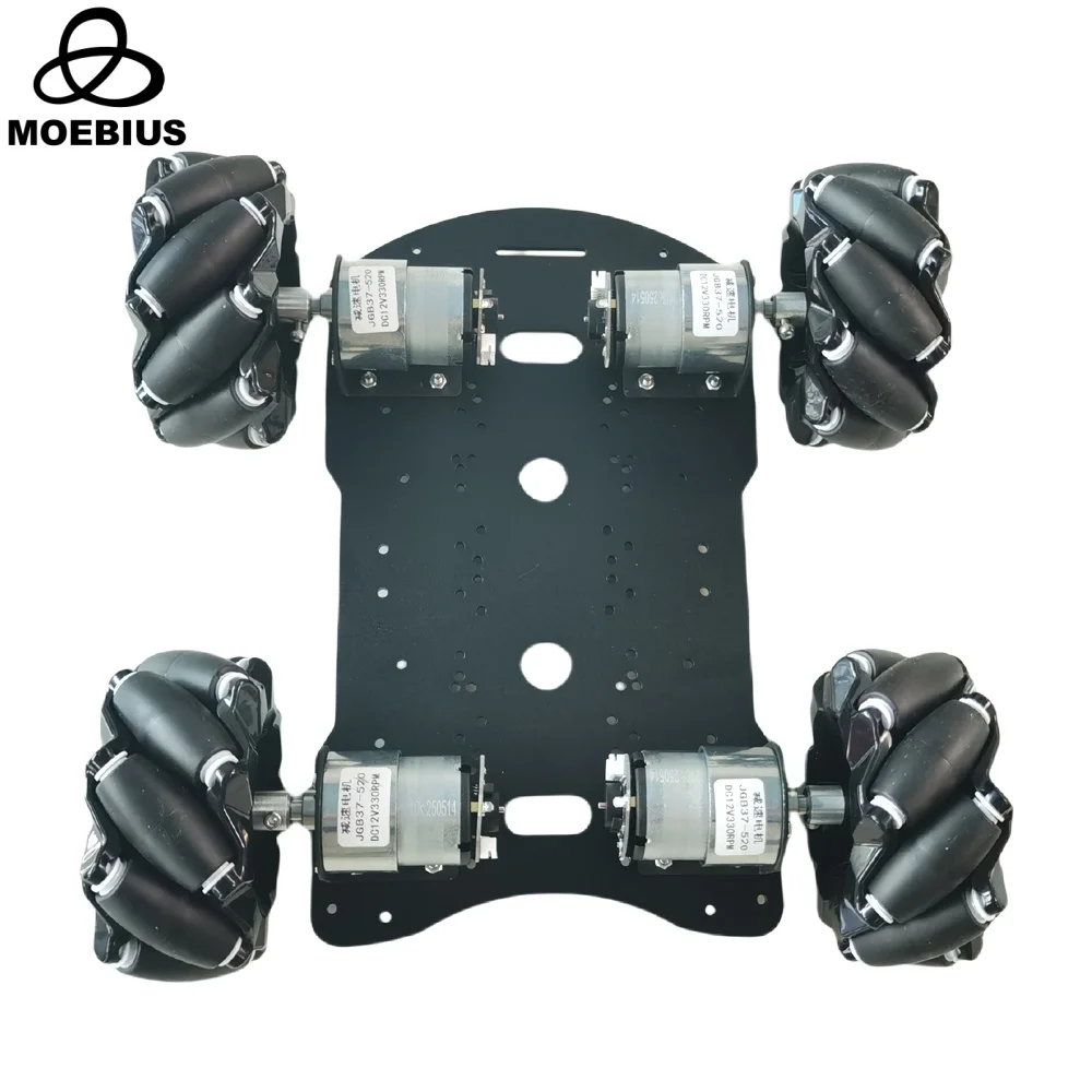 Arduino 26KG Load 4WD Mecanum Wheel Robot Car Chassis with Mega2560 PID Controller 12V Encoder Motor ROS Learning Obstacle Avoid