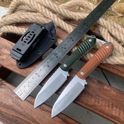 Professional Hunting Knife 14c28n Steel Fixed Blade Knives Outdoor Camping Tactical Survival Small Straight Knife with K sheath