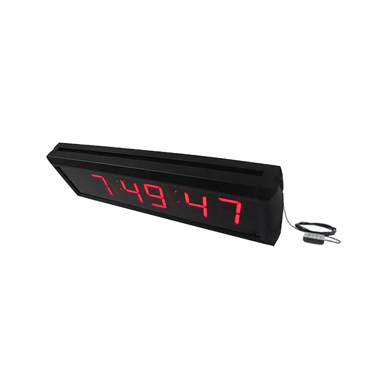 Wall Mounted LED Clock with Automatic Timing System, GPS Master, 2.3\'\'