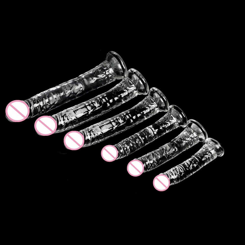 6 Size Realistic Dildo Jelly Penis Suction Cup Long Dildo Huge Sex Toys For Lesbian Women Female Masturbator Big Dick Fake Dick view 6