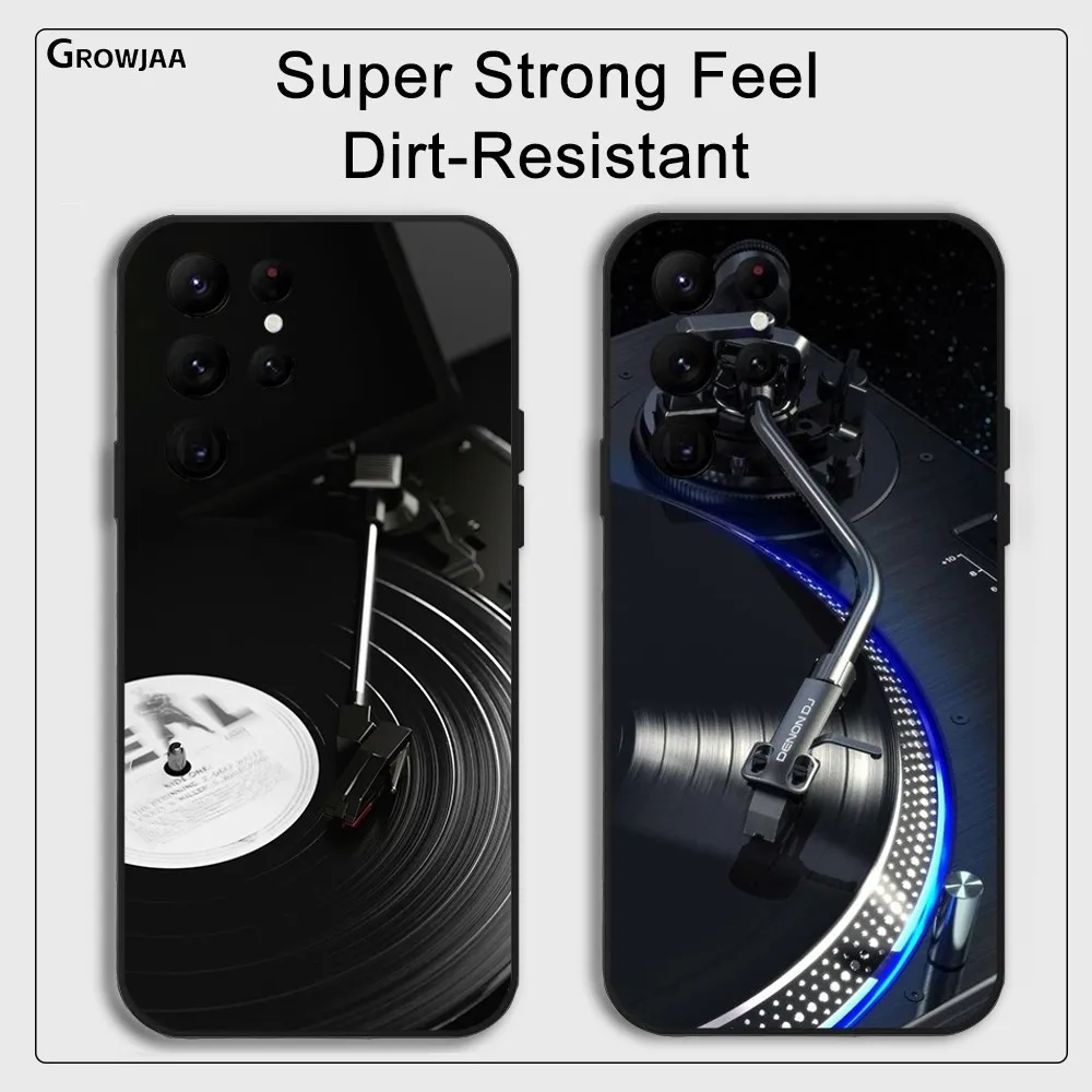 Vinyl DJ Record Art Phone Case for Samsung Galaxy S24 Ultra S22 S23 Ultra S21 S20 Protective Silicone Funda Anti Drop Cover