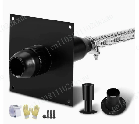 Generator Exhaust Expansion Muffler Kit - with Thermal Insulation Wall Mounting Plate for Safe Waste Gas Discharge