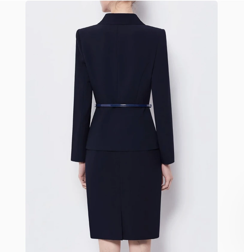 Conjunto de traje profesional, conjunto de vestido formal para mujer, ropa de trabajo para salón de belleza oral, recepción de bienvenida de hotel, ropa de trabajo para joyería