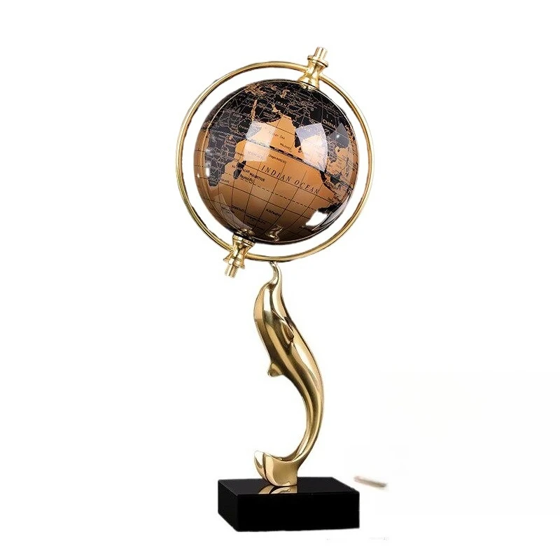 LMM metal globe light luxury high-end office high-grade ornament