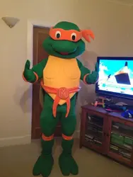 New Adult Hot Sale Foam Cute Orange Turtle Fancy Cartoon Mascot Costume Plush Christmas Fancy Dress Halloween Mascot Costume