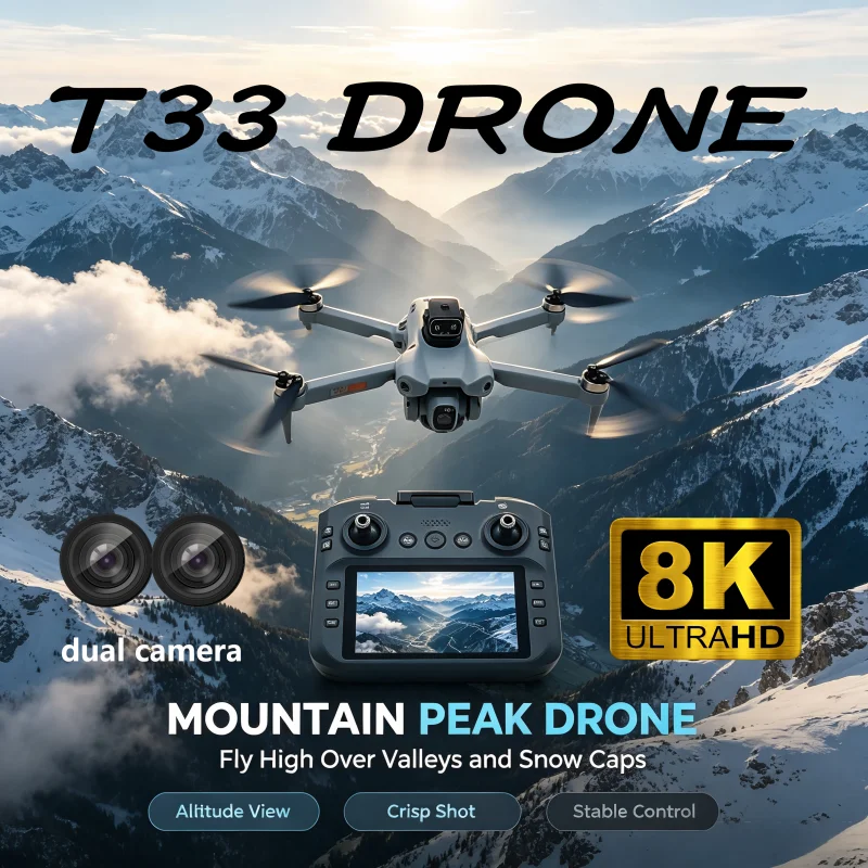 Rc Hobby Direct - 2026 НОВЫЙ Радиоуправляемый дрон T33 с