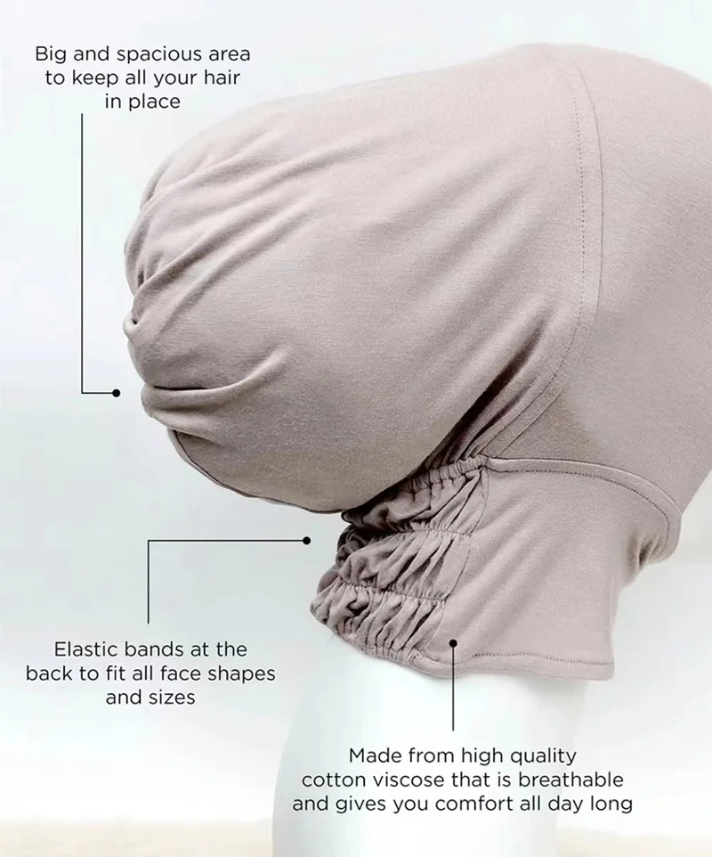 Muslim Inner Cap Hijab For Women Solid Underscarf Hijab Undercap Scarf Turban Hat Islamic Muslim Hijabs Ready To Wear Headcover