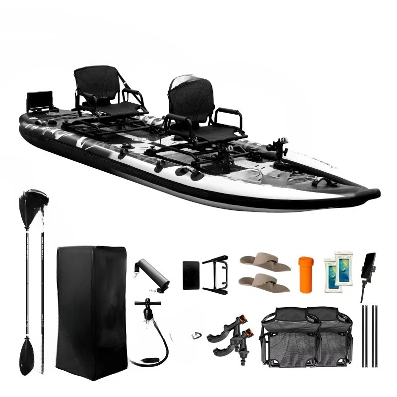 Inflatable 2 Person Ocean Fishing Kayak  Sea Inflatable