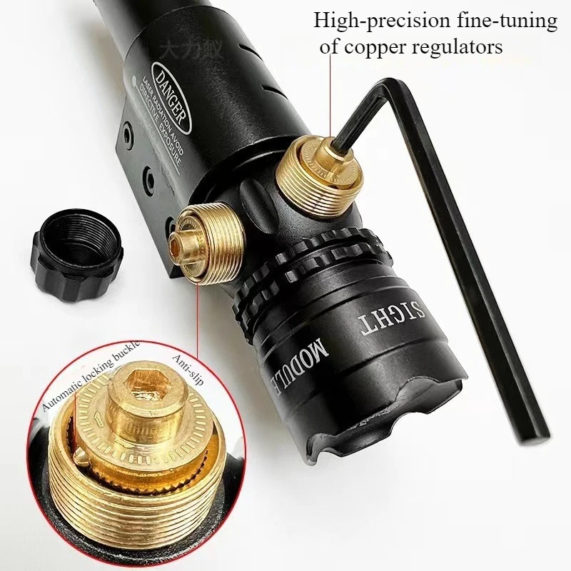 Red and Green Laser Sight, Adjustable Up, Down, Left and Right, Laser Aiming Device with Battery and Charger