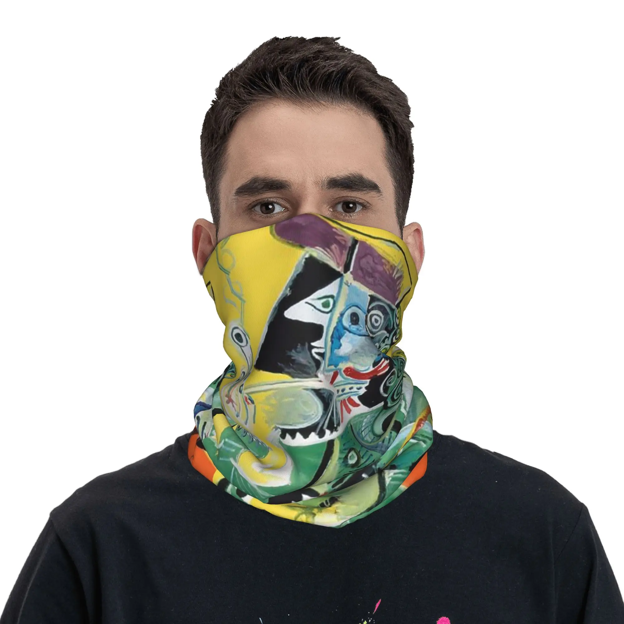 Pablo Picasso Bandana Neck Gaiter Printed Face Scarf Cycling Scarf Outdoor Sports Unisex Adult Winter