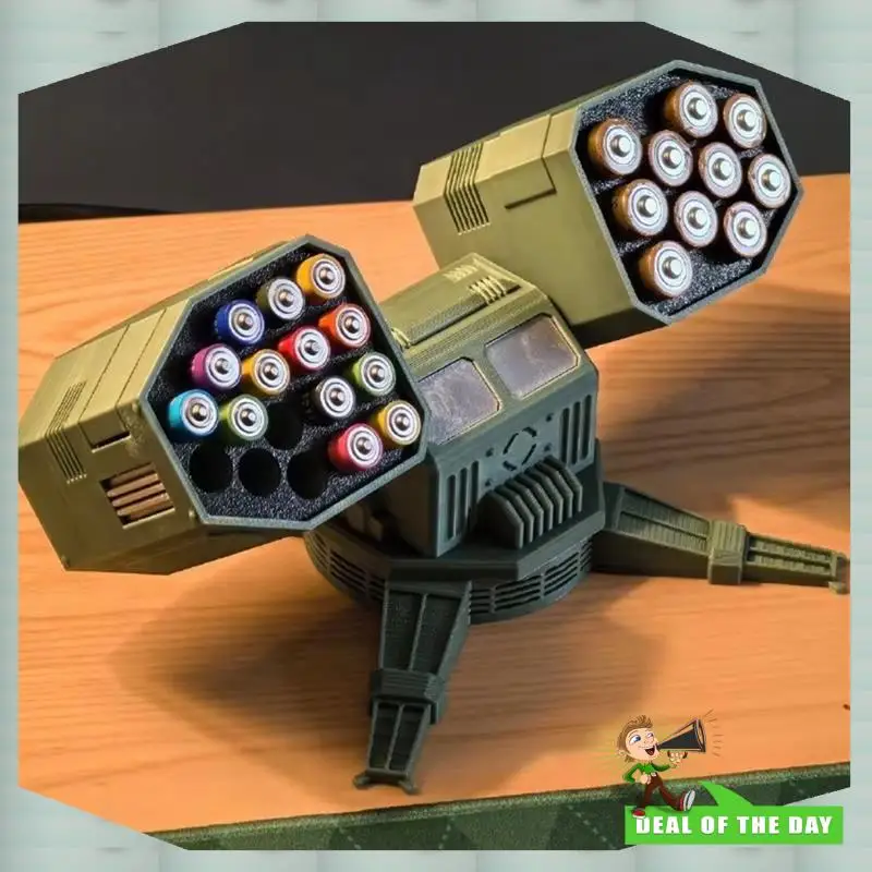 24-Hour Delivery Multi-Position Battery Organizer Storage Box For AA/AAA 3D-Printed Desktop Figurine Decoration Models