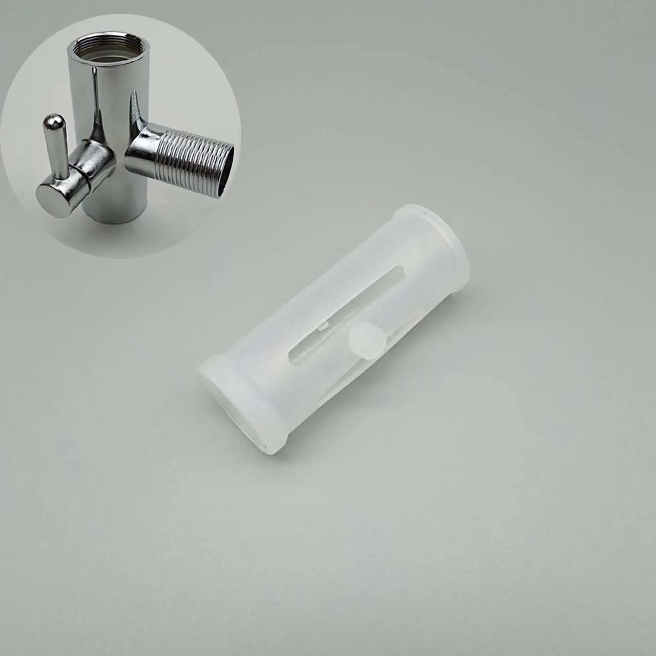 plastic parts for shower rod holder， sliding bar inner flexible plastic sleeve