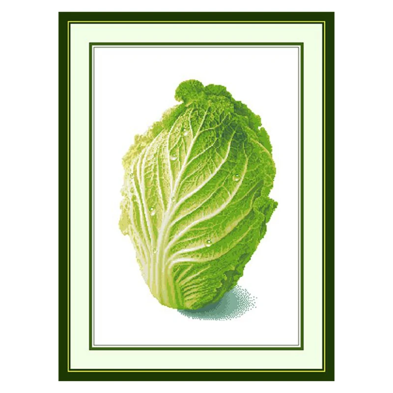 

Cross-stitch set Bai CAI Bai CAI Chinese hand-embroidery Material package