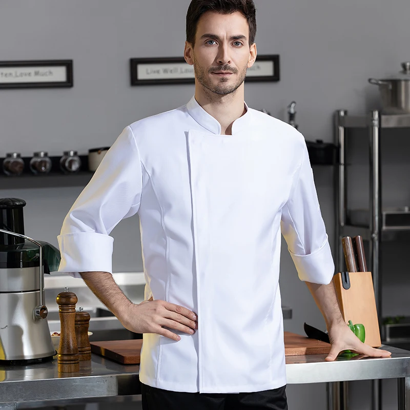 Veste de cuisine de salle à manger, service attribuable, chemise de chef professionnel, salopette d'hôtel Everthe, 73WaClaUniform