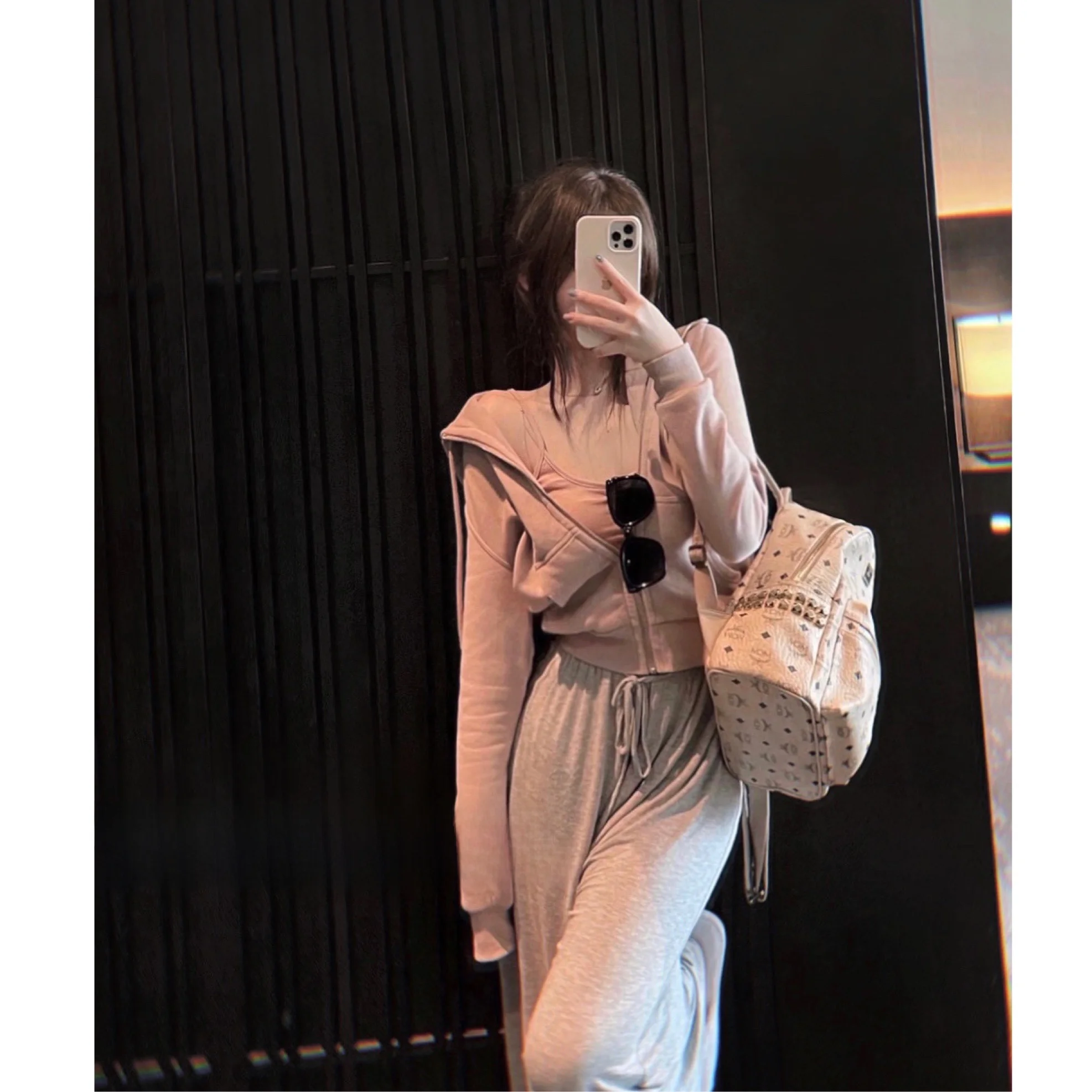 

Розовый спортивный кардиган-свитшот для женщин, осенне-зимний, повседневный, в бейсбольном стиле, на молнии, с круглым вырезом, из смесового хлопка