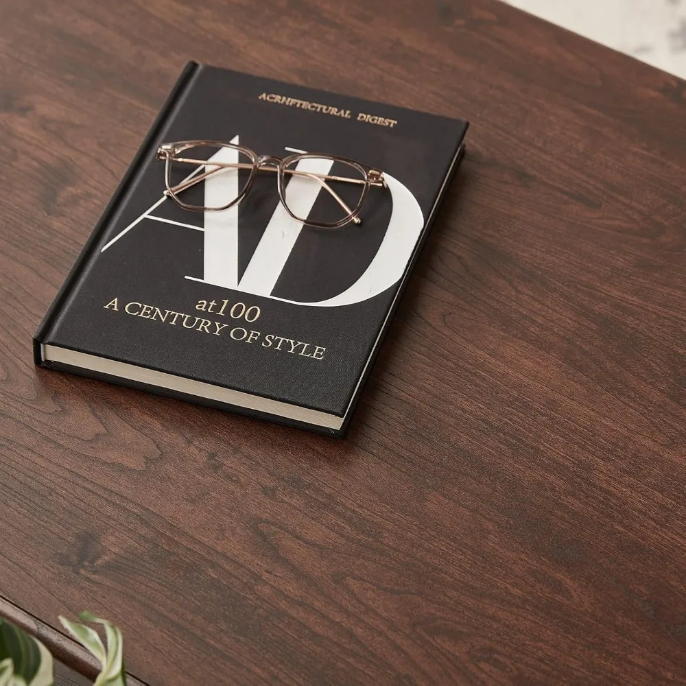 طاولة قهوة لغرفة المعيشة في المزرعة، طاولة غرفة معيشة مربعة مع رف تخزين مفتوح، طاولة قهوة حديثة كبيرة، بني ريفي