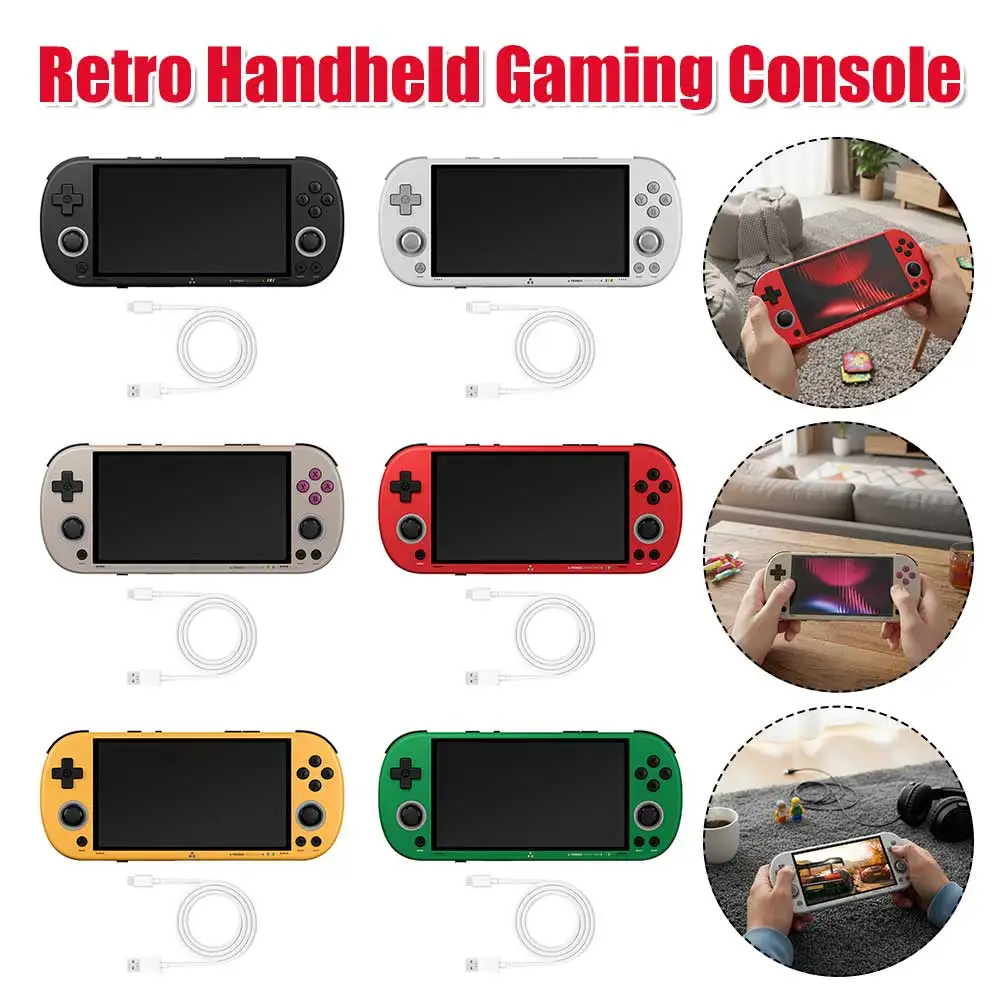 Emulator Portable Console for TrimUI Smart Pro S Handheld Game Players Emulator 4.96 Inch 720p HD IPS Screen Linux System