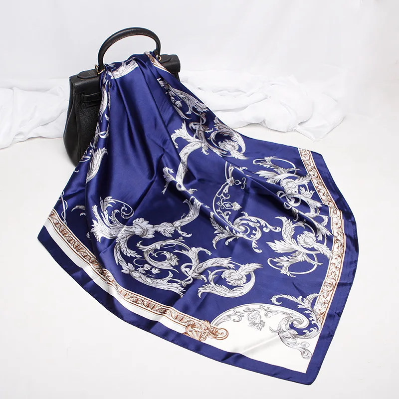 Leisure And Fashionable Simulation Printed Scarves With Muslim Pattern Sun Protection And Dust Prevention Headscarf