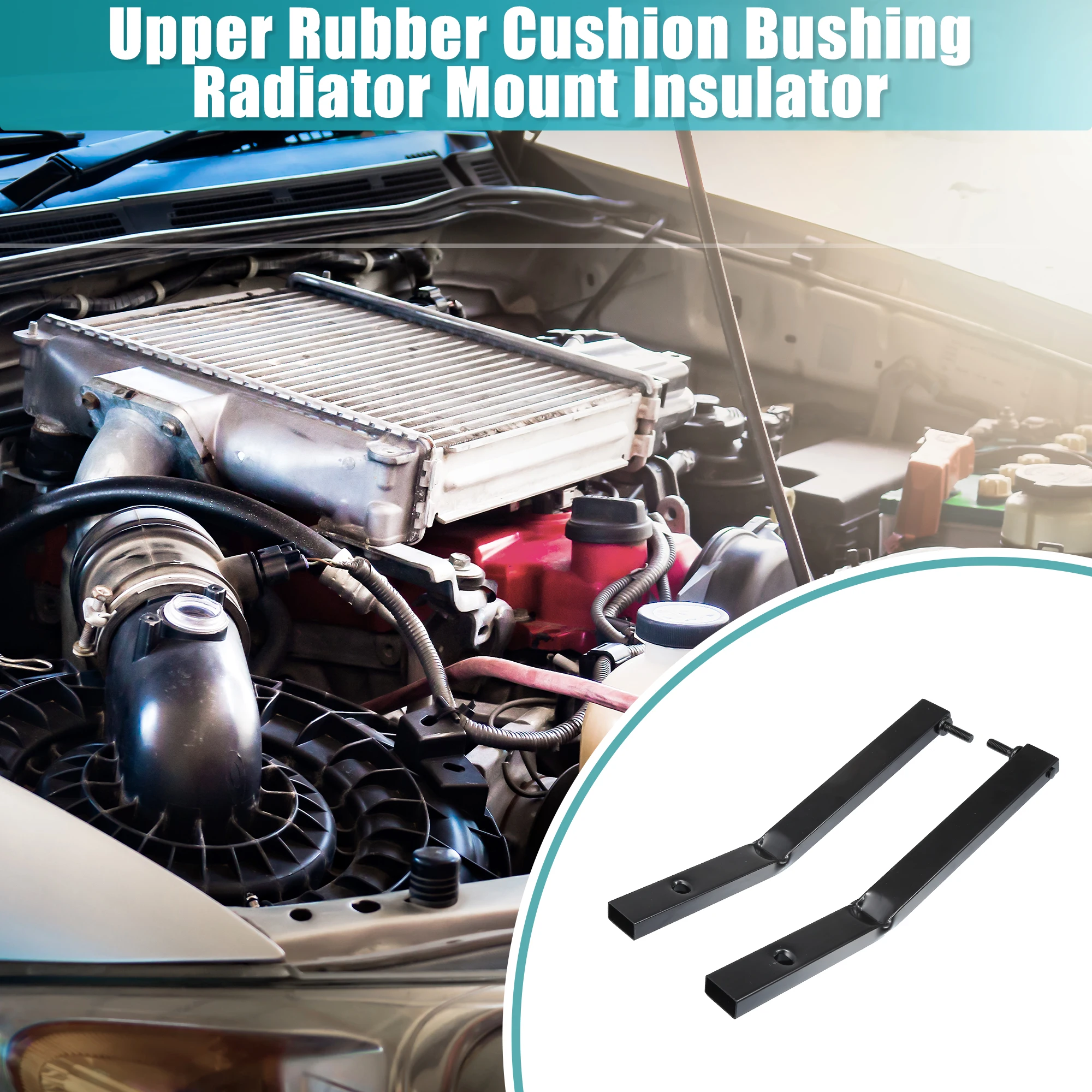 UXCELL 1 paar Links Rechts Radiator Isolator Beugel voor Audi S4 2010-2016 No.8K0805527A/8K0805528A