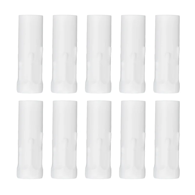 

10 шт. E14 металлическая трубка для свеча, держатель лампы, цоколь лампы, осветительные аксессуары 25x80 мм, золото, бронза, белый