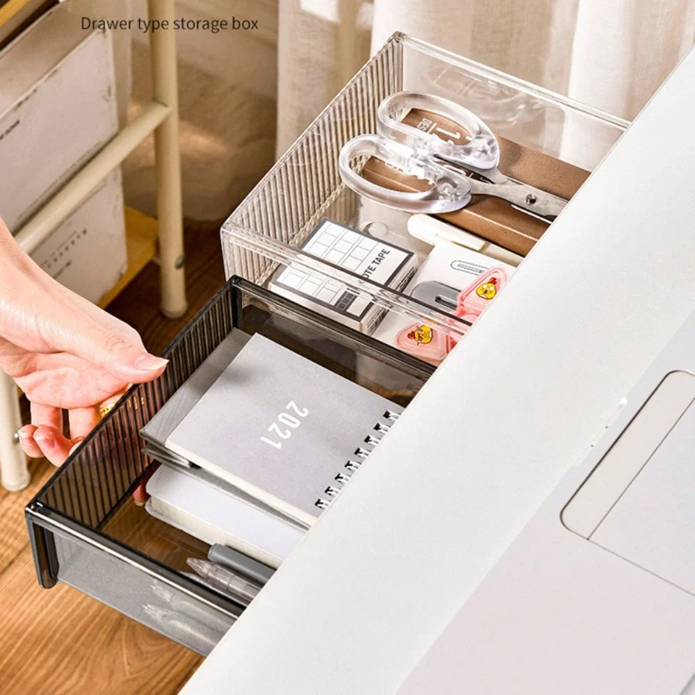 Nice Invisible Storage Box Under The Table Drawer Style Storage Box Office Organizer Box Large Capacity Stationery Storage Conta
