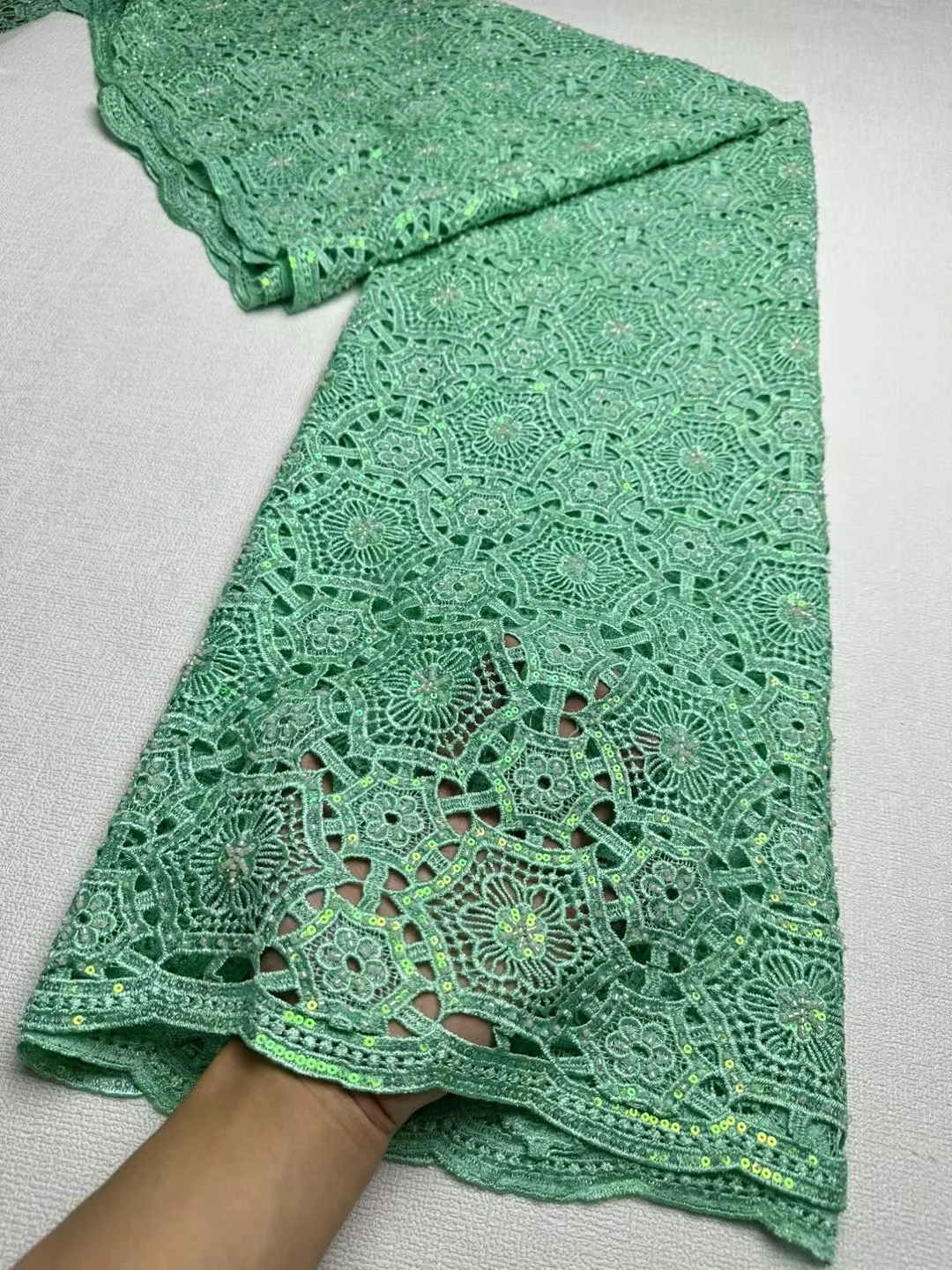 

Swiss Voile Lace In Switzerland With Stones African Nigerian Dry Lace Fabrics 2024 High Quality Cotton Lace Fabric Sew