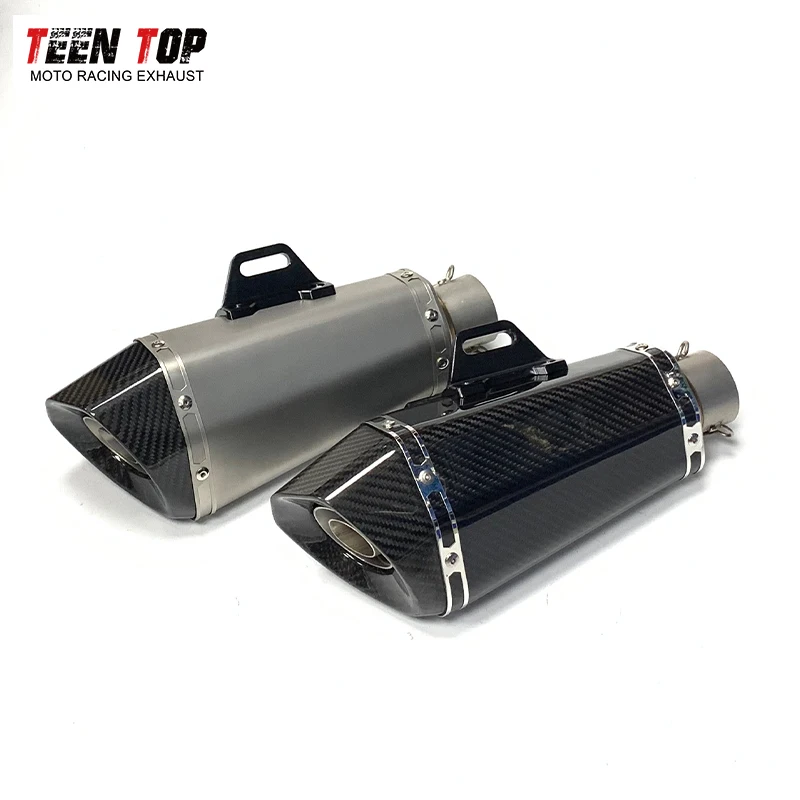 Carbon Exhaust Motorcycle 51mm 60.5mm Modify Motobike Silencer Muffer DB Killer AK Muffler CB190R CB190X PCX 150 Nmax155 Duke125