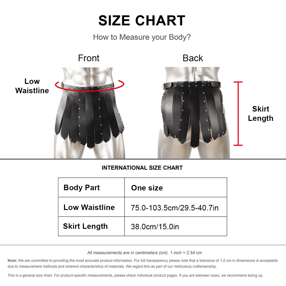 Punk Leder Körperkette Punk Leder Taillenkette Punk Taillengürtel Damen Schwarzer Punk Steampunk Gothic PU-Leder Nieten-Römer-Gladiator-Kiltrock für Männer, Verstellbares Cosplay-Outfit-Zubehör für Rave – Detail 7