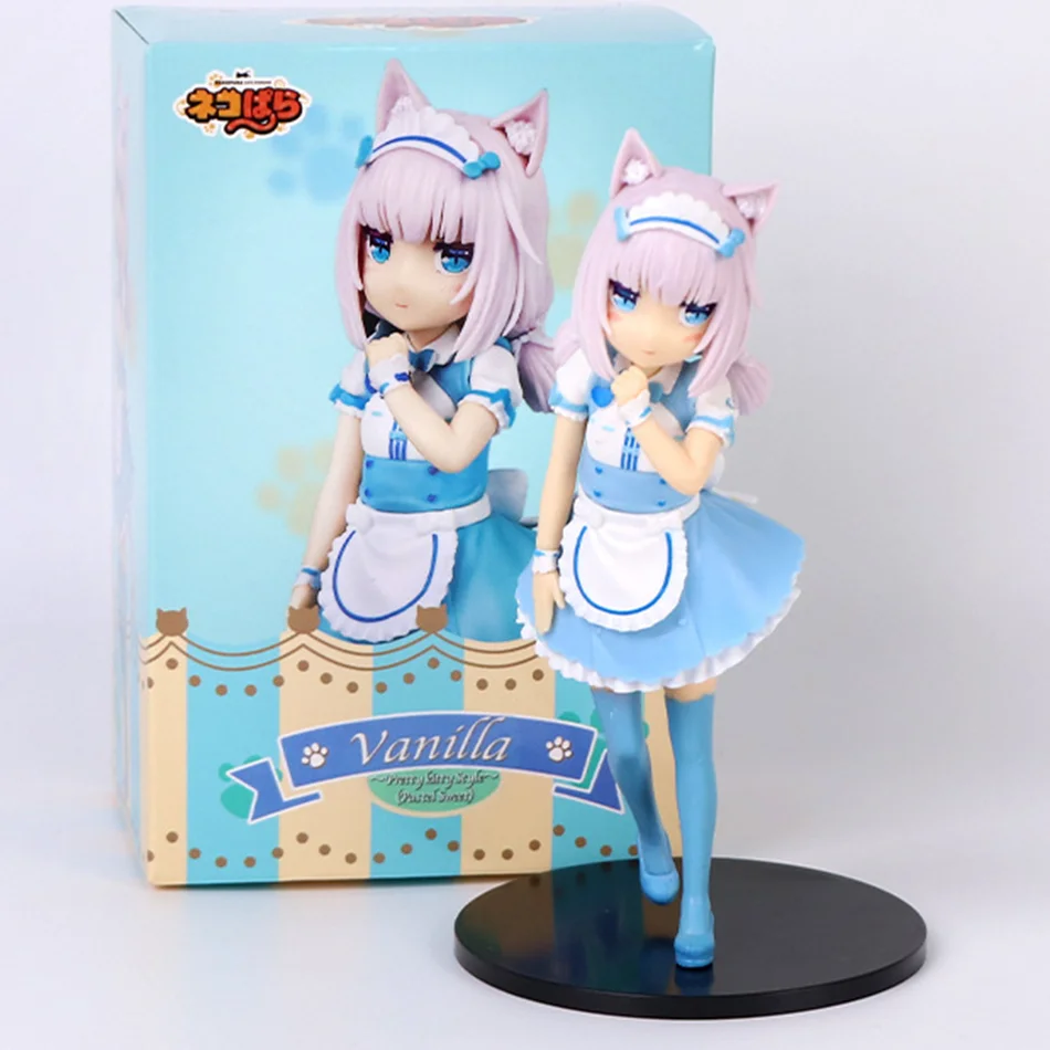 18CM Cat Maid Anime NEKOPARA Figure Chocolates Vanilla Cute Pretty