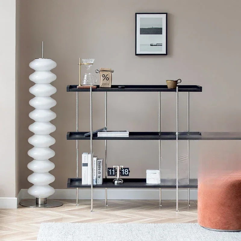 Modern living room display rack Storage  Metal floor Storage