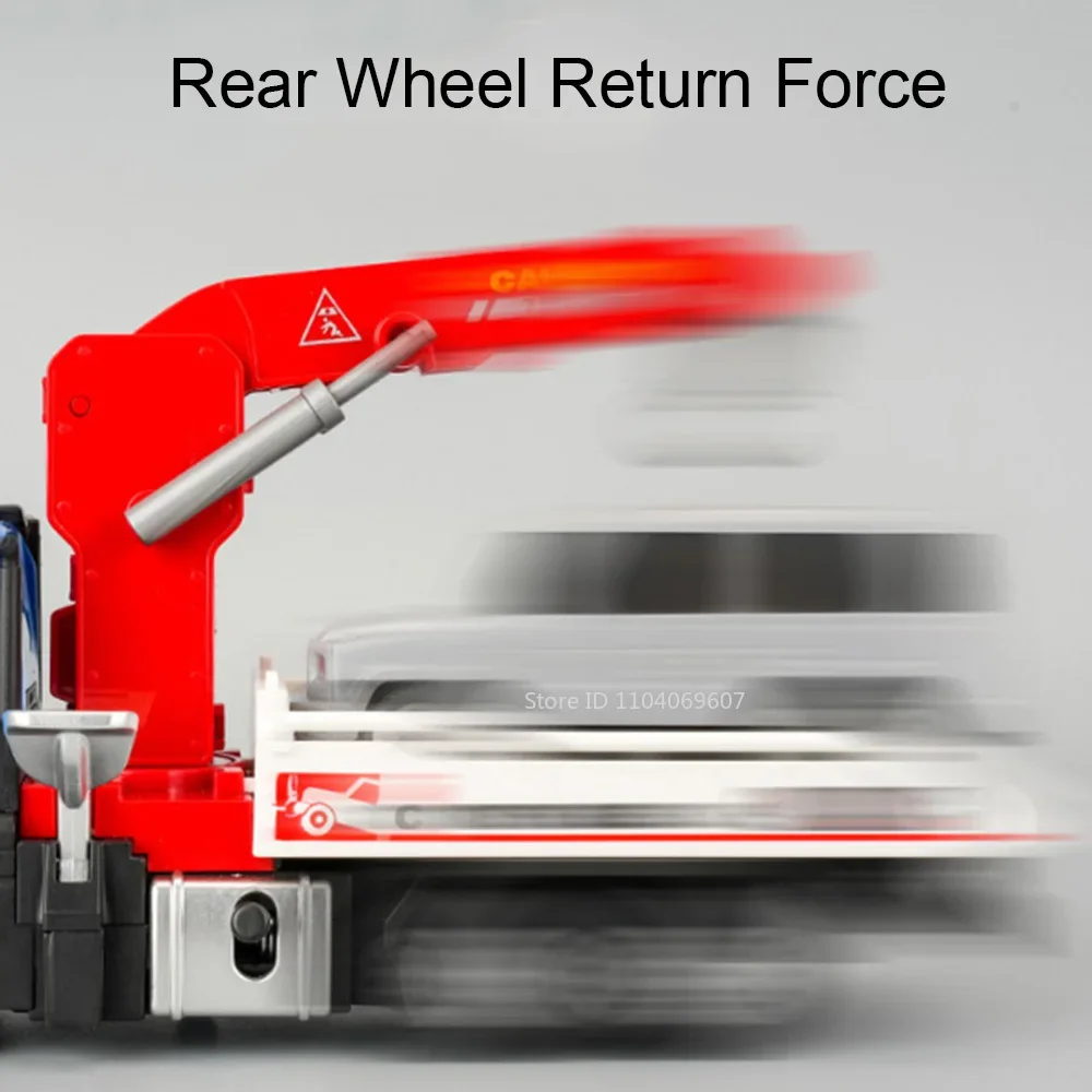 Modèle Miniature de jouets, véhicules de sauvetage à pression d'air, en métal moulé sous pression, son et lumière, véhicule d'ingénierie pour enfants, cadeaux