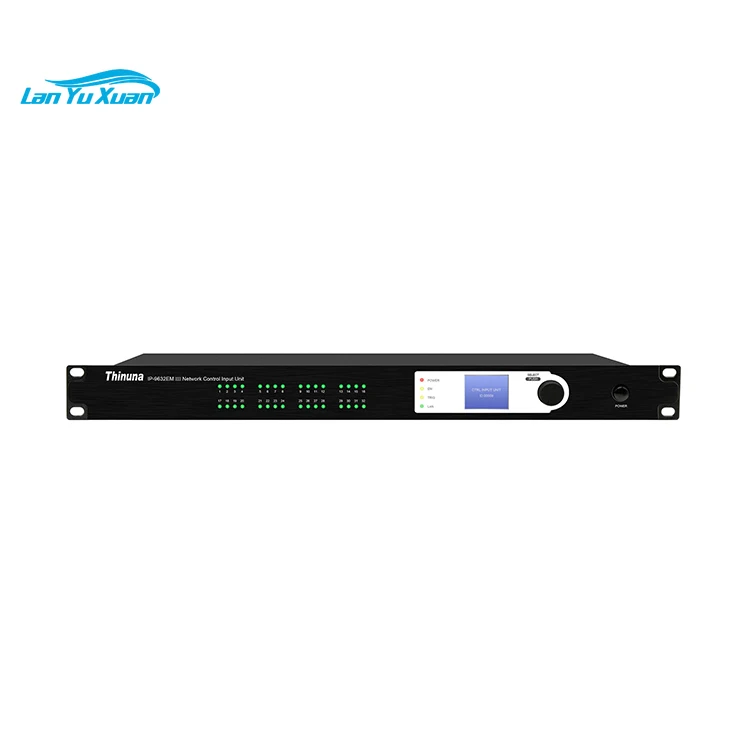

Thinuna IP-9632EM III 10/100Mbps Transmission Rate IP PA System Sound Equipment 32-channel Network Fire Matrixer Input Unit