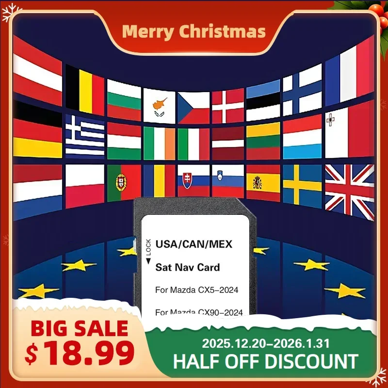 

Fast Delivery 2023 Latest Update for Mazda CX-5 CX-90 Navigation SD Card USA/CAN/MEX Maps Update Sat Nav GPS Accessories