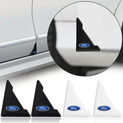 2PCS Silicone Car Badges Door Corner Cover Bumper Crash Scratch Protector Accessorie For Ford Fiesta Focus 2 mk3 Mondeo mk4