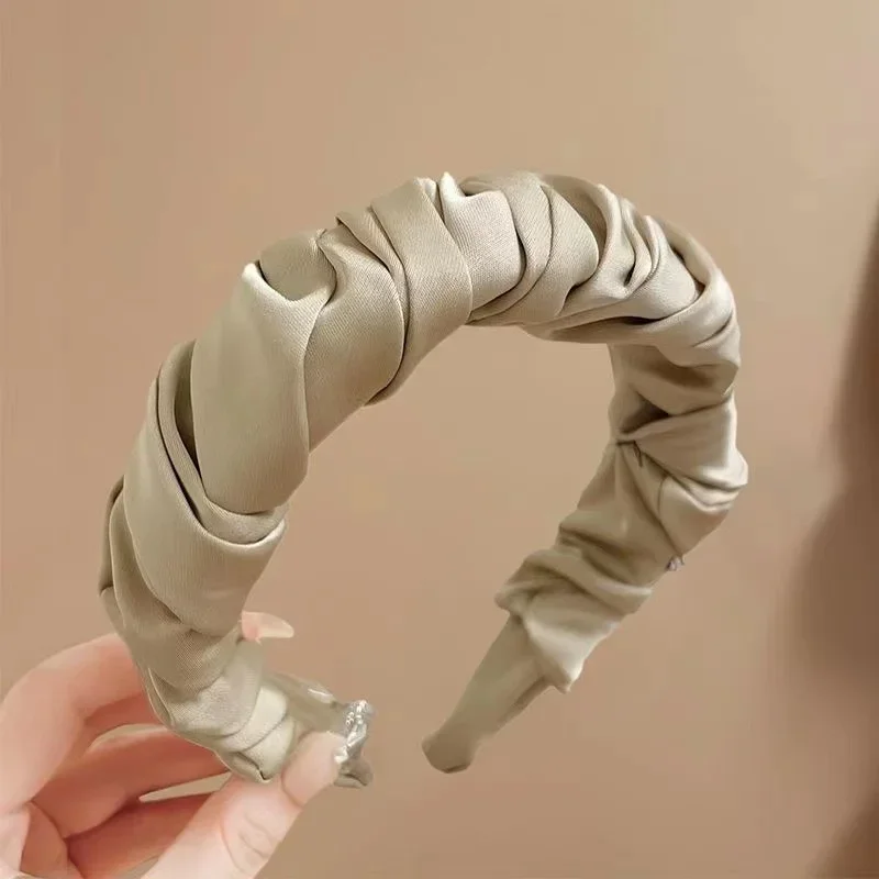 

Twist Headband Ruffle Design Elastic Scrunchy Comfort for Women Girls Spring Summer Casual Wear Hair Accessories Headband