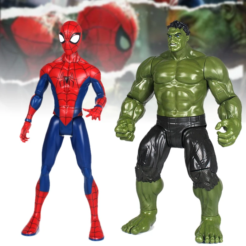 ZD Toy Series 36cm Marvel Legends Figure Thanos Spiderman Iron Man Hulk Model Action Figure Adult Collectible Toys Children Gift