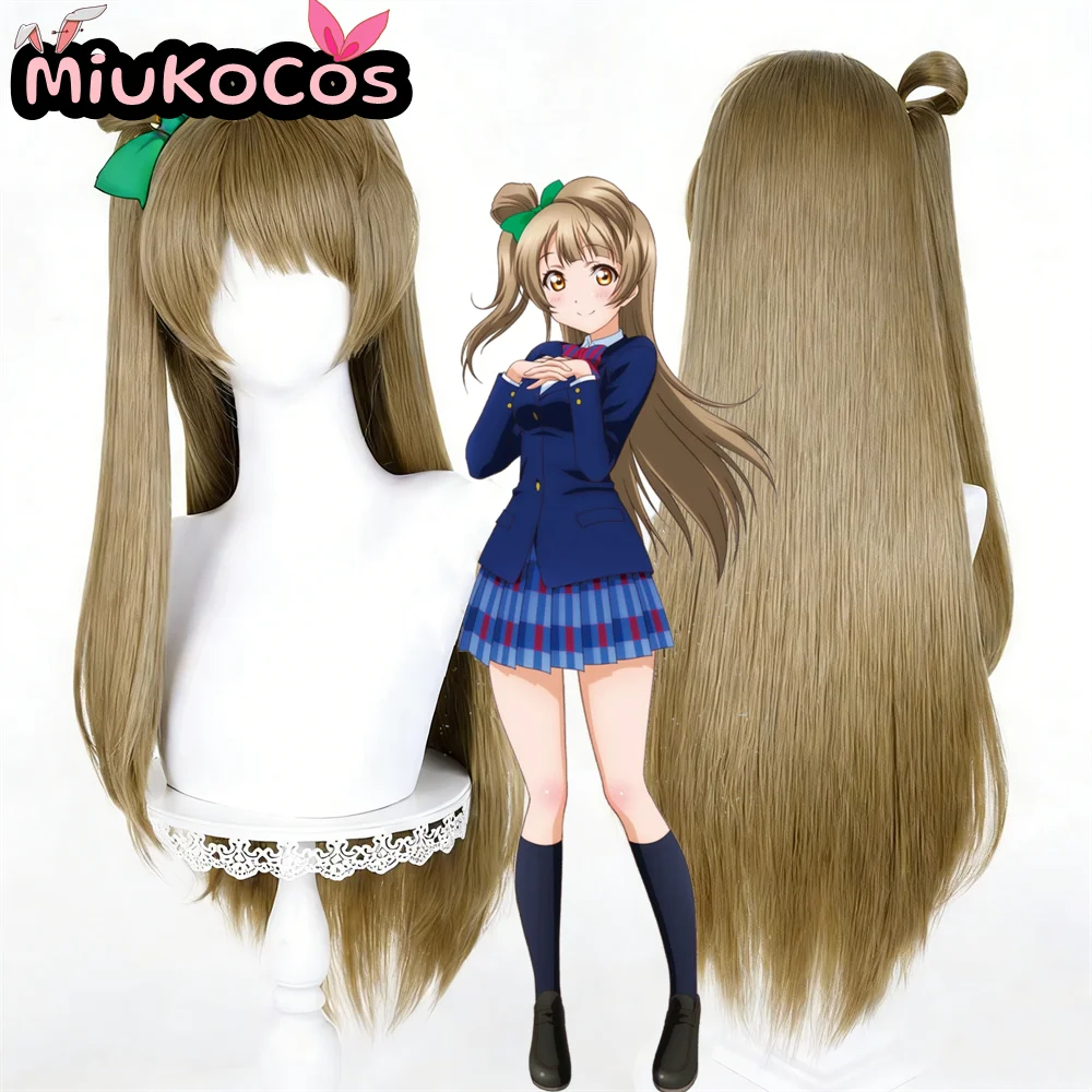 

В НАЛИЧИИ Минами Котори Косплей Парик Мико Косплей Аниме LoveLive! Длинные волосы цвета шампанского для косплея