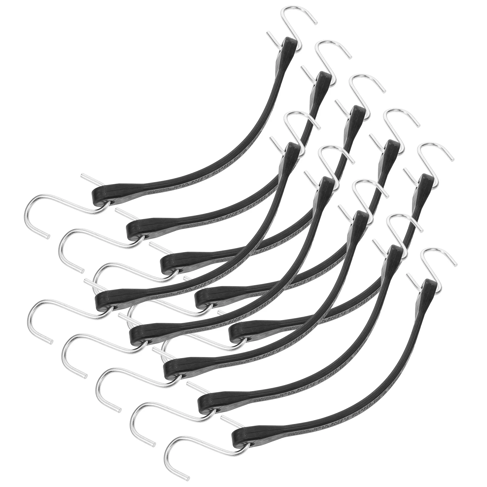 

10Pcs Heavy Duty Rubber Elastic Luggage Connector Straps Adjustable Travel Suitcase Hook Fixing Bands Outdoor Elastic Bands Hook