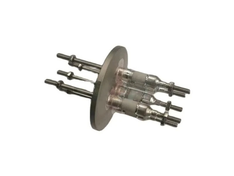 KF40 Electrode Flange KF50 Vacuum Electrode Flange Ceramic Seal Electrode Vacuum Penetrating Piece