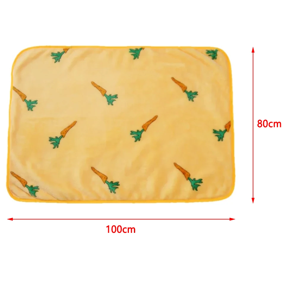 Winter Warm Pet Blanket Fluffy Soft Cozy Dog Bed Mat For Small Medium Dogs Cat Cute Carrot Print Puppy Sofa Mat Yorkie Supplies view 6
