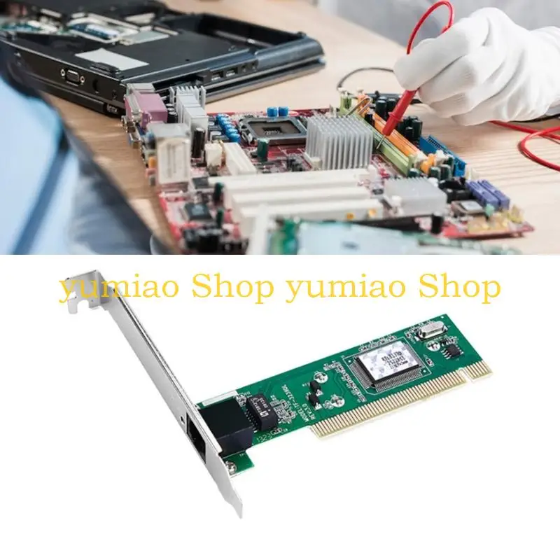 587b Fast 100mbit / s PCI -Netzwerkkarte für Desktop -Nicht -Treiber -Setups Support