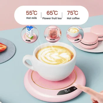 USB-kopjeswarmer Koffiemok Verwarming Coaster 3 temperatuurinstellingen Thermostatische kookplaat Melk Thee Water Verwarming Pad Cup Heater