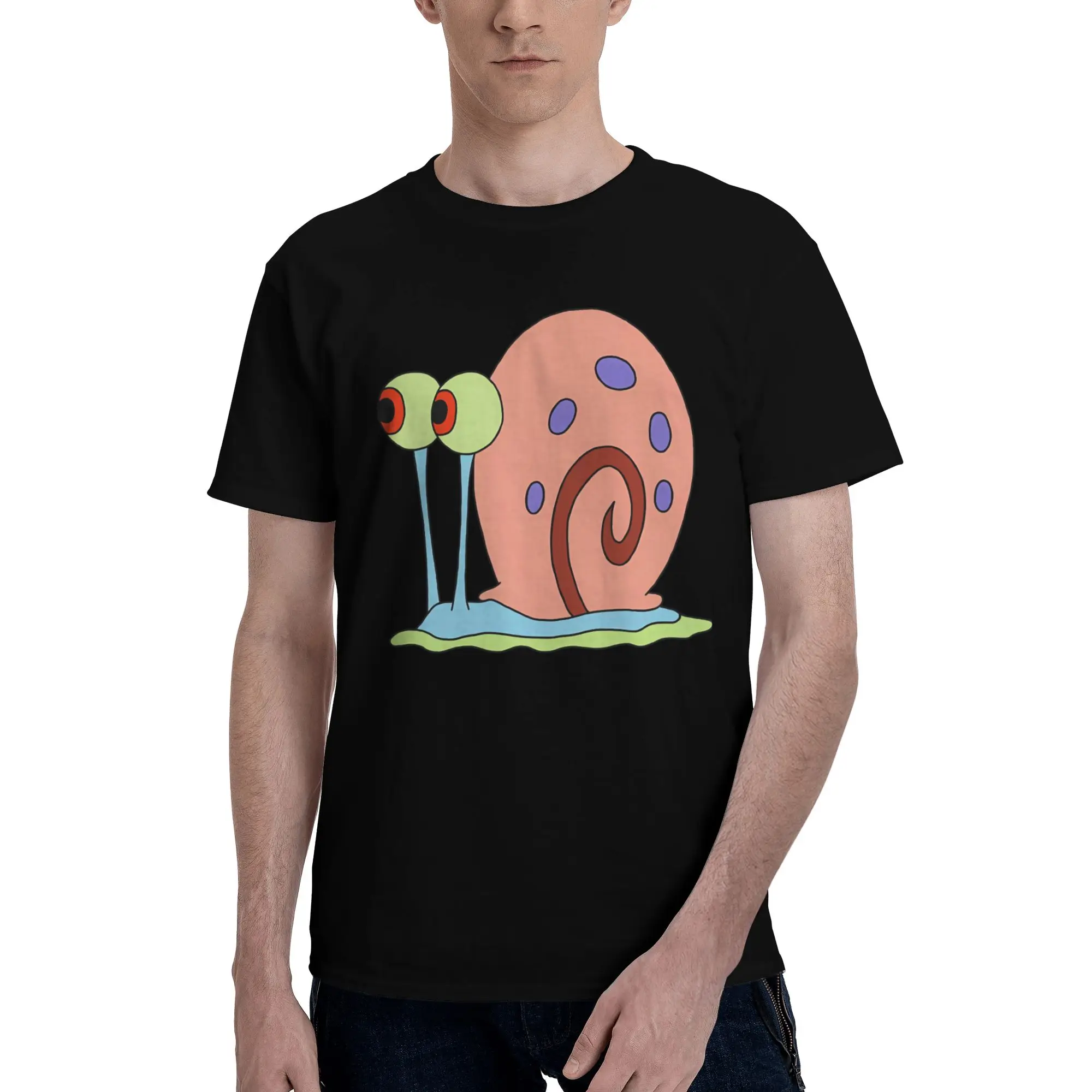 Gary the snailSoft Reversible T-shirt Japanese Retro T-shirt